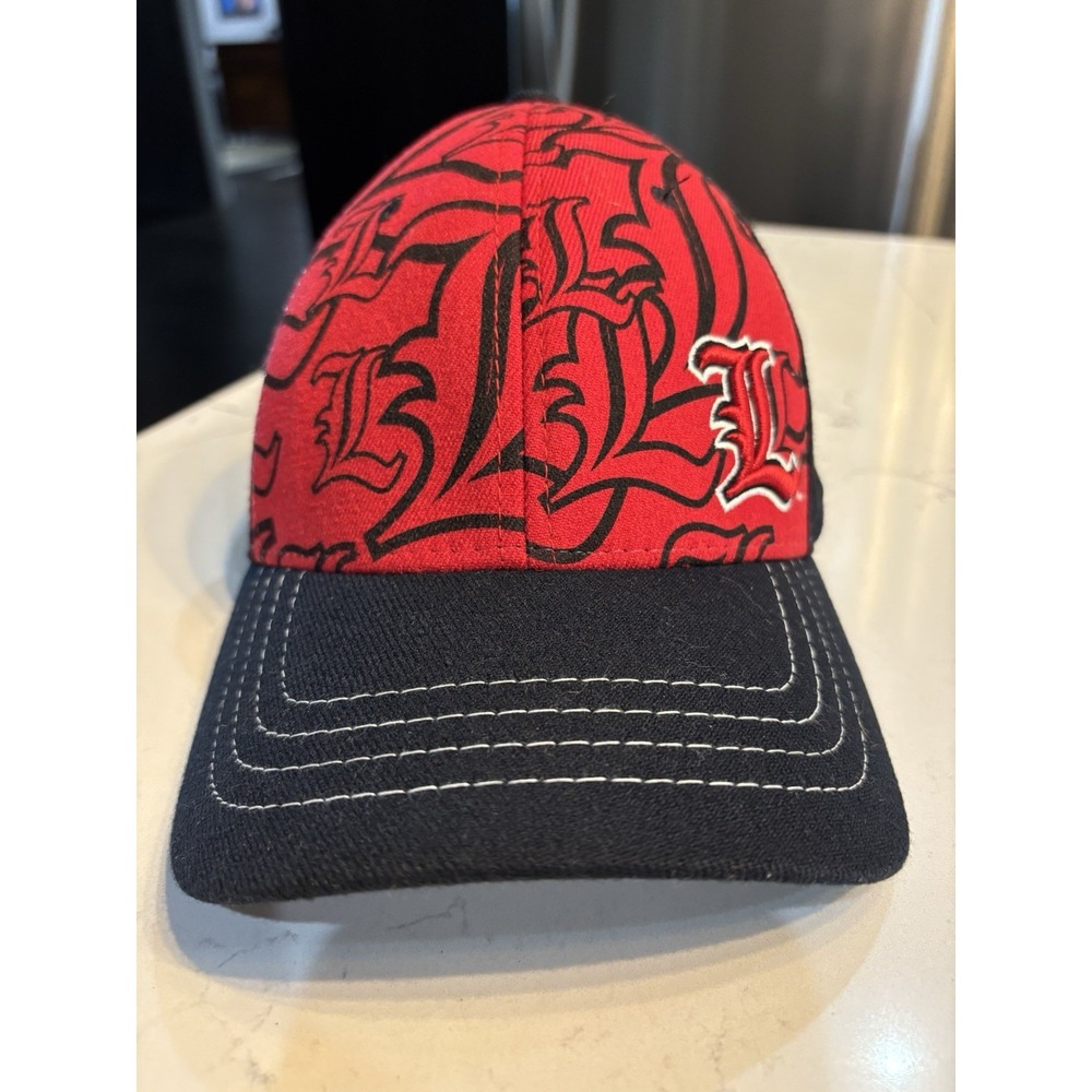 Louisville‎ Cardinals Baseball Hat Zephyr The Z Hat Embroidered Black Red XL